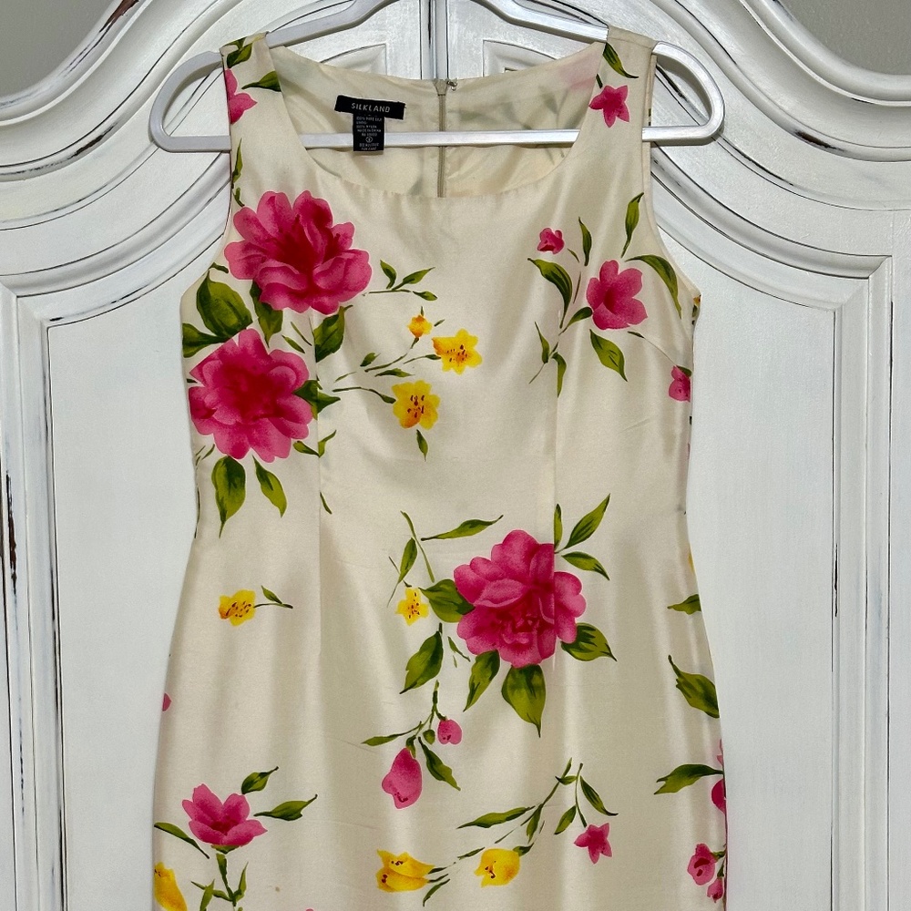 Beautiful Silkland Aline Dressy Sleeveless Dress